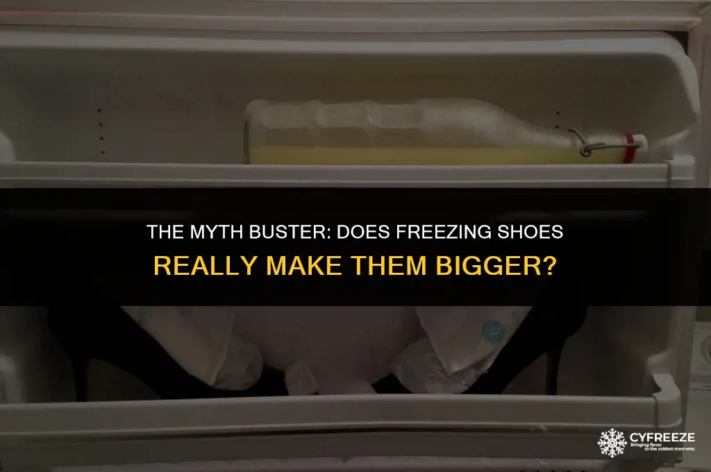 does freezing shoes to make it bigger work