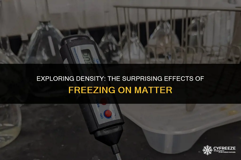 does freezing something make it denser