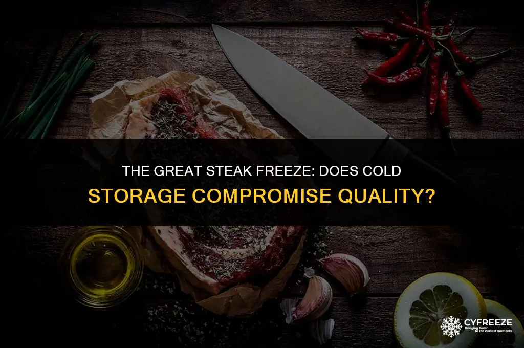 does freezing steak make it worse