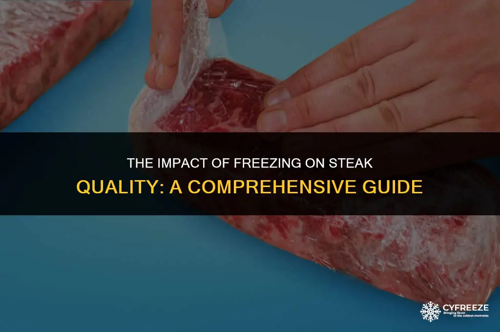 does freezing steak make it