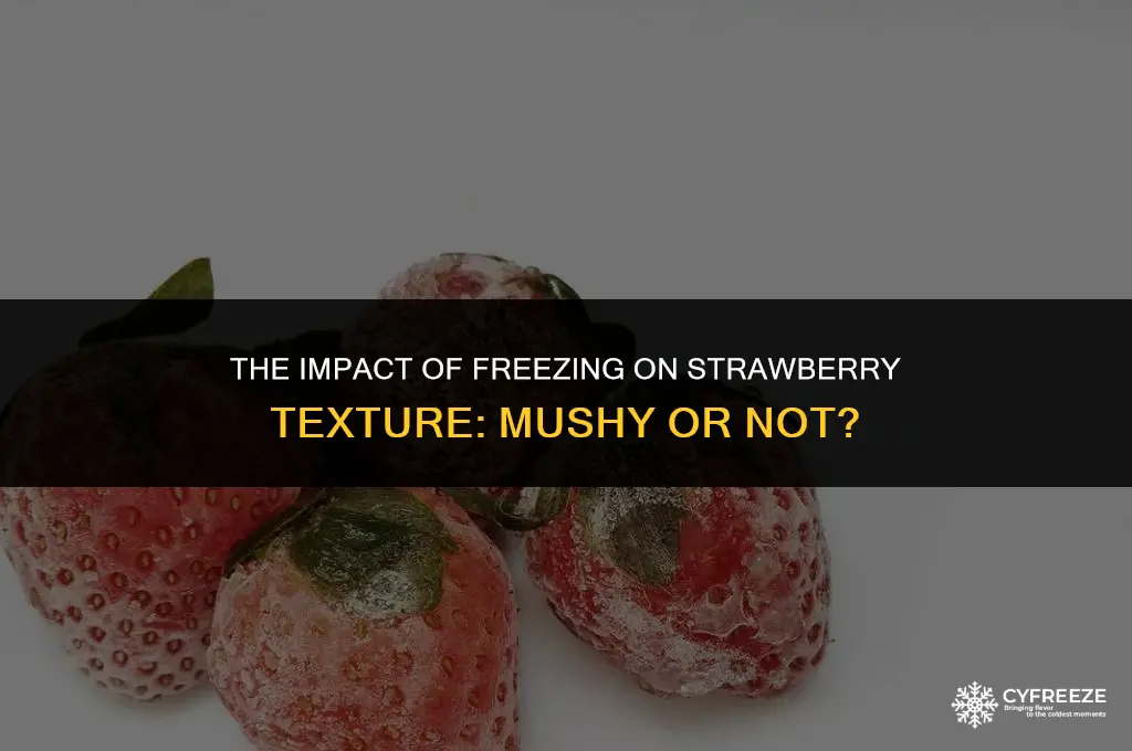 does freezing strawberries make them mushy