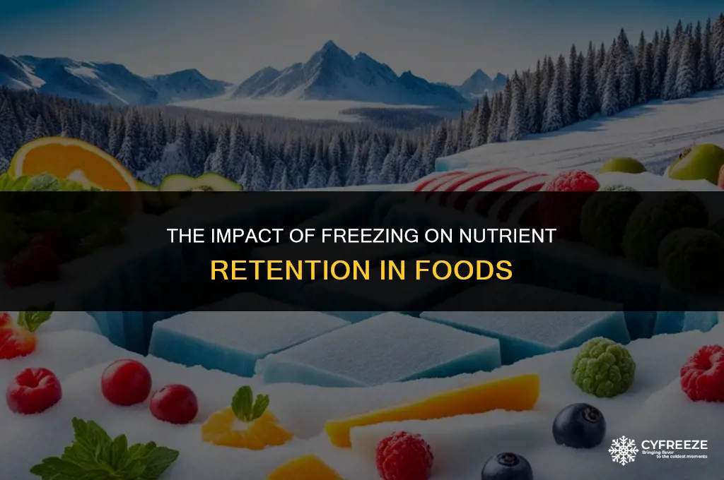 does freezing stuff make it lose nutritional calue