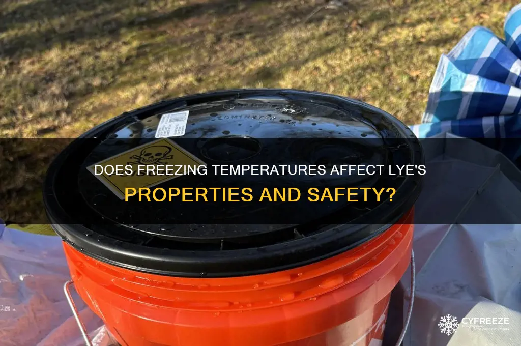 does freezing temperatures hurt lye