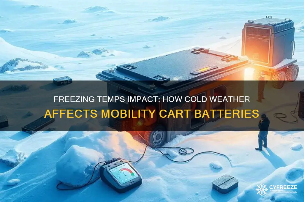 does freezing temperatures hurt mobility cart batteries