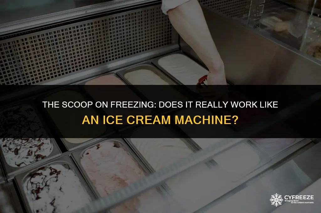 does freezing work like na ice cream machine