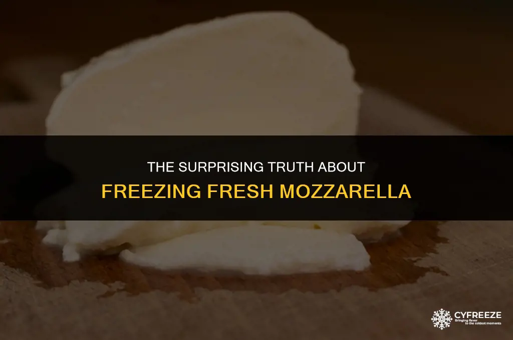 does fresh mozzarella freeze well