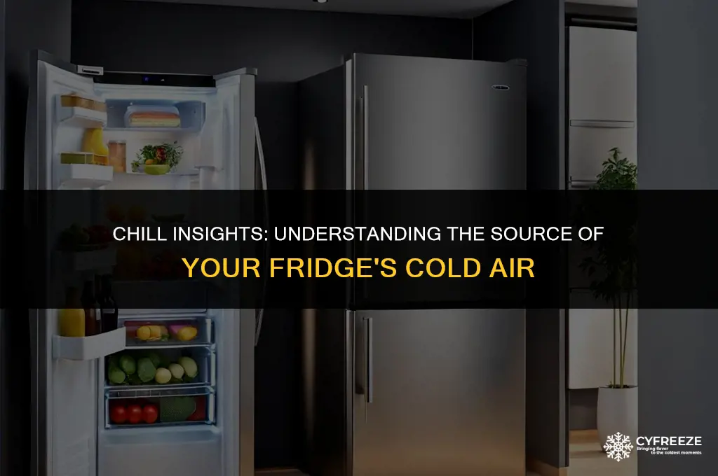 does fridge cold air come from freezer