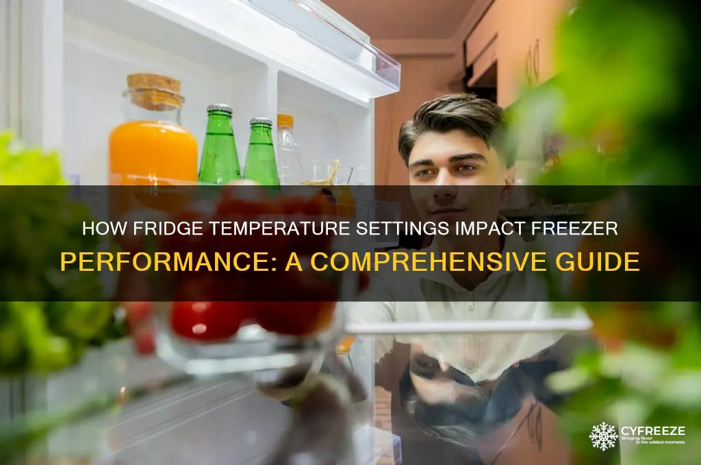 does fridge temperature dial affect freezer