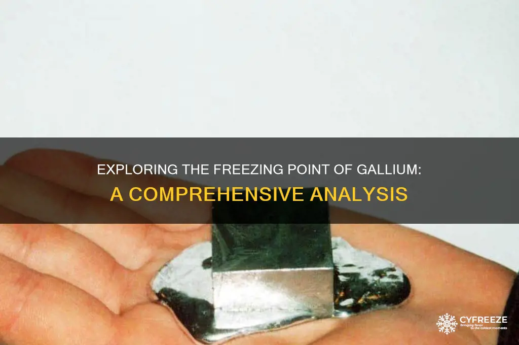 does galium have a freezing point