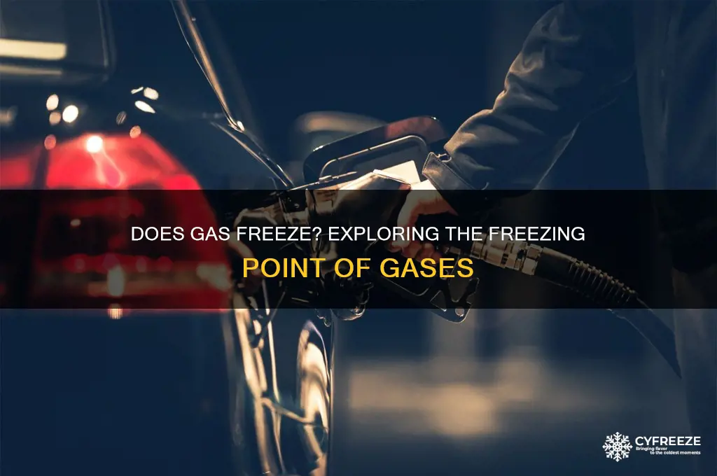 does gas have a freezing point