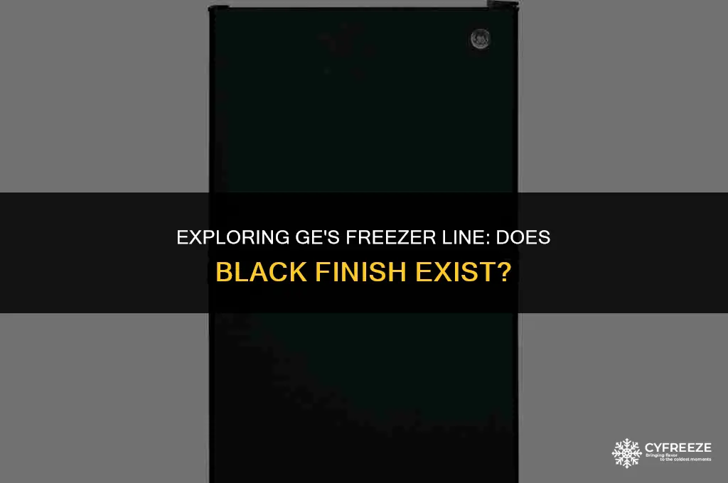 does ge make a black freezer
