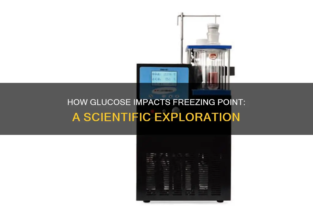 does glucose affect freezing point