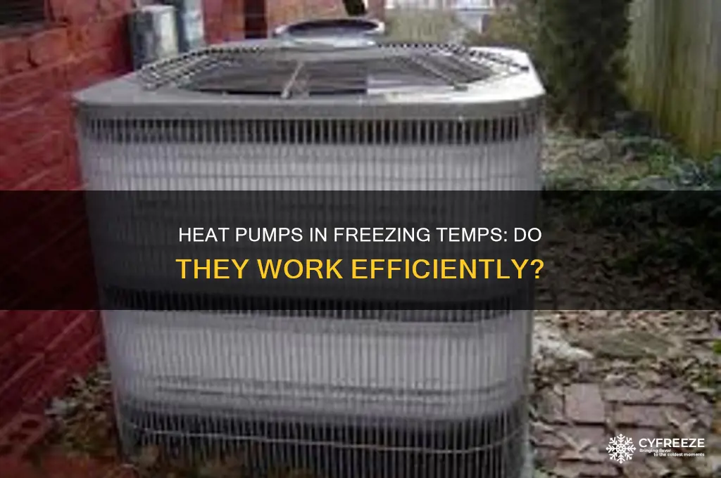 does heat pump work in freezing temperatures