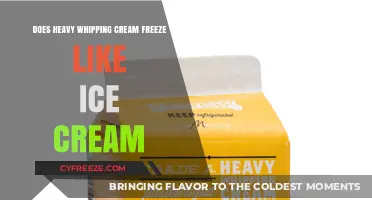 Whipping Cream Wonders: Does It Freeze Like Ice Cream?