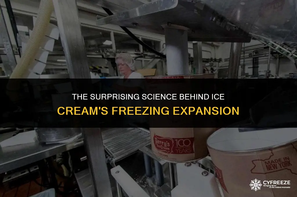 does ice cream expand as it freezes