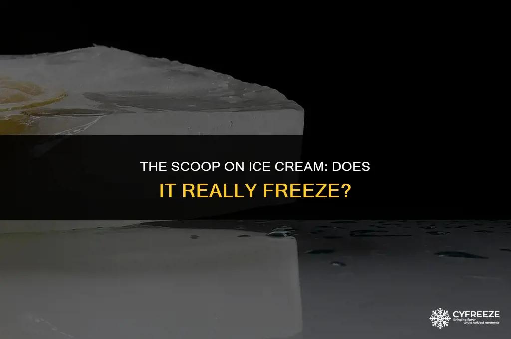 does ice cream freeze