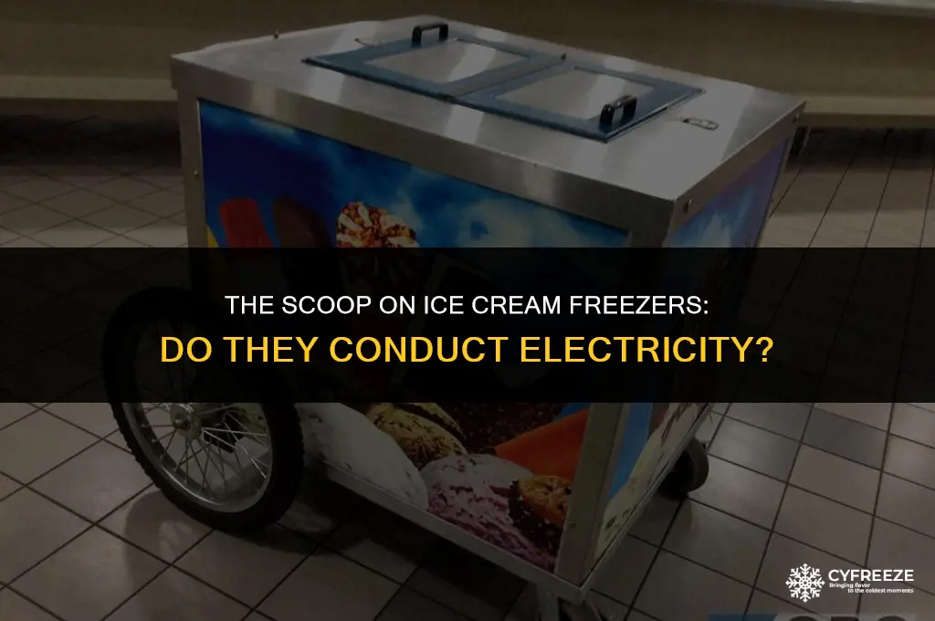 does ice cream freezer pass electricity