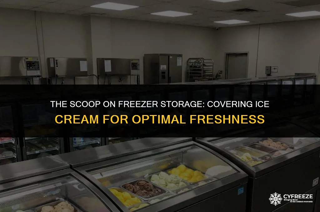 does ice cream in the freezer need to be covered