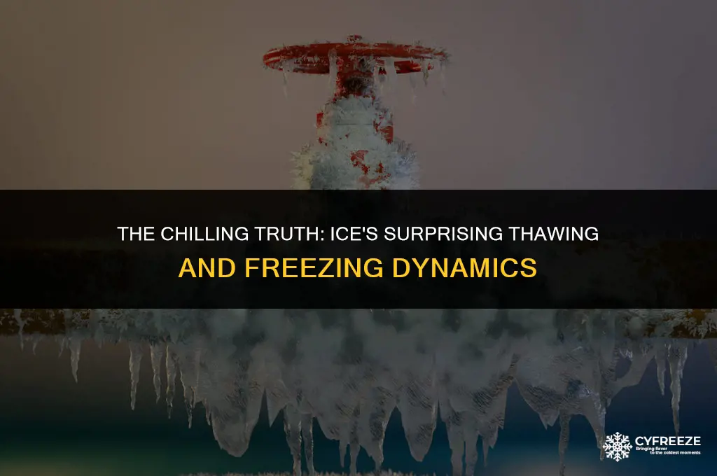 does ice freeze faster than thaw