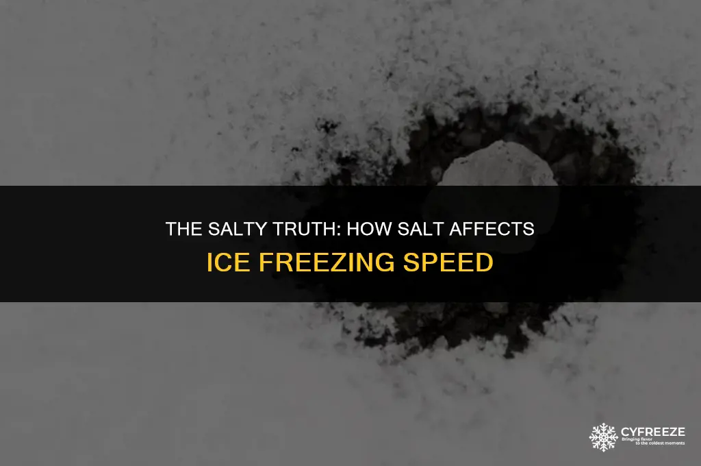 does ice freeze faster with salt