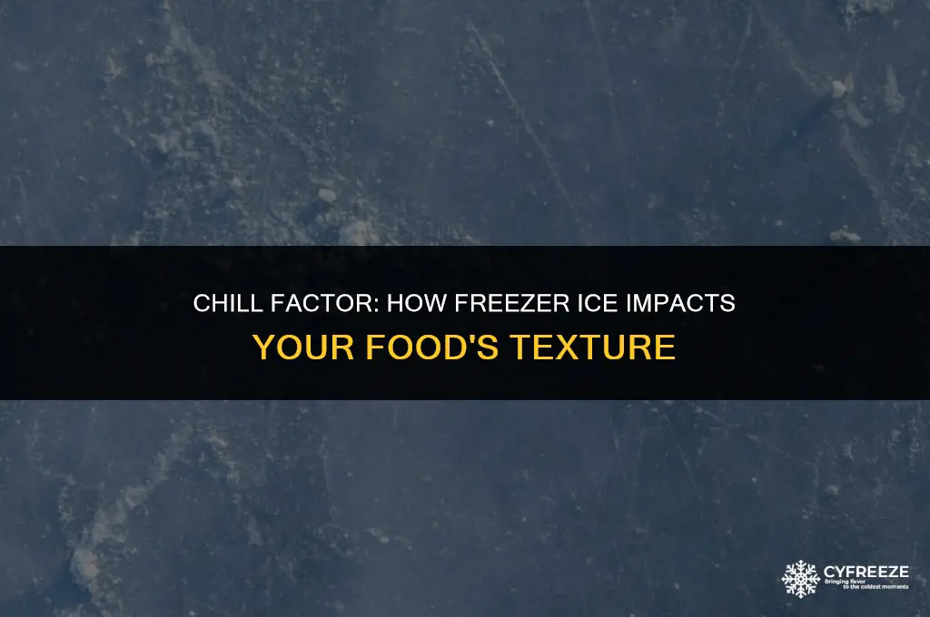 does ice in a freezer make contents icey