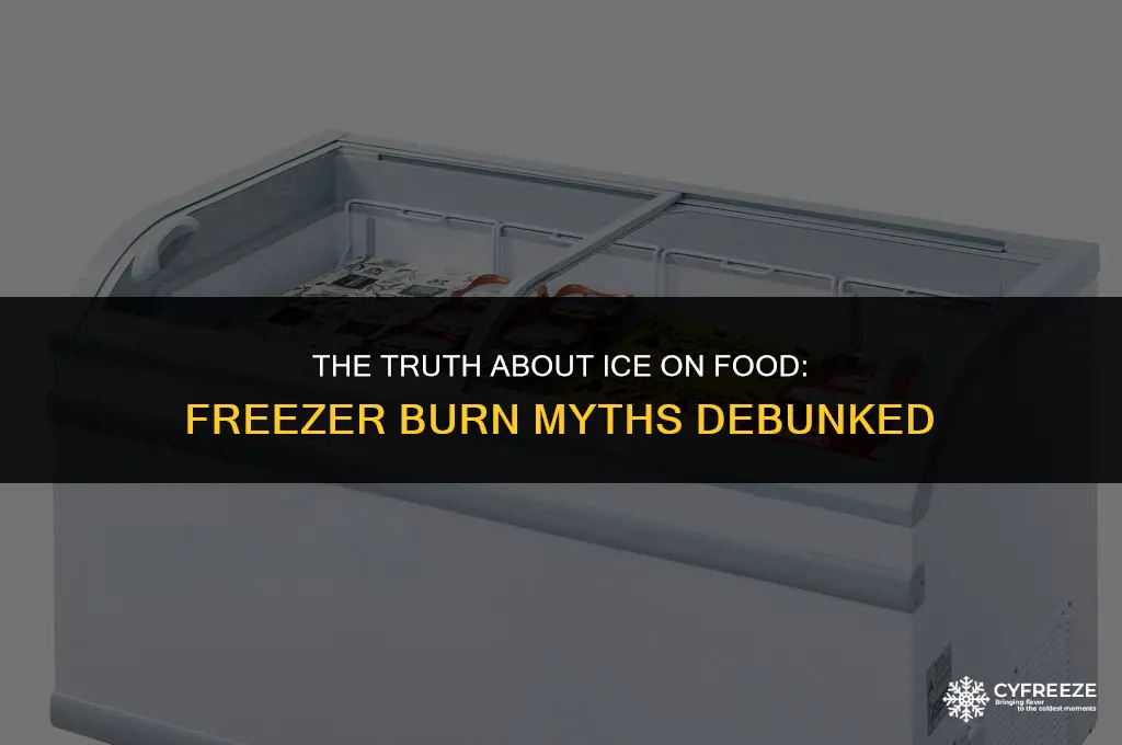 does ice on food mean freezer burn