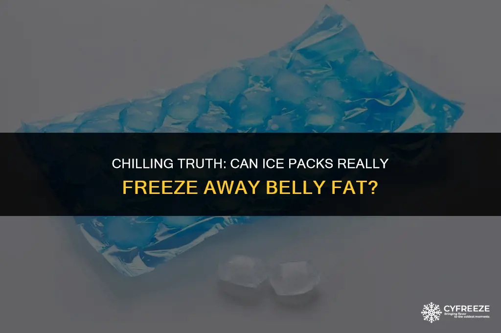 does ice pack on belly freeze fat cells