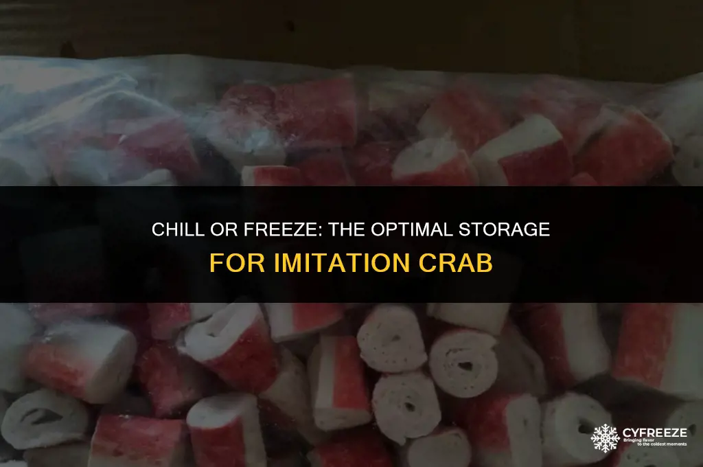 does imitation crab go in the fridge or freezer