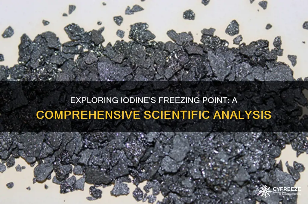 does iodine have a freezing point