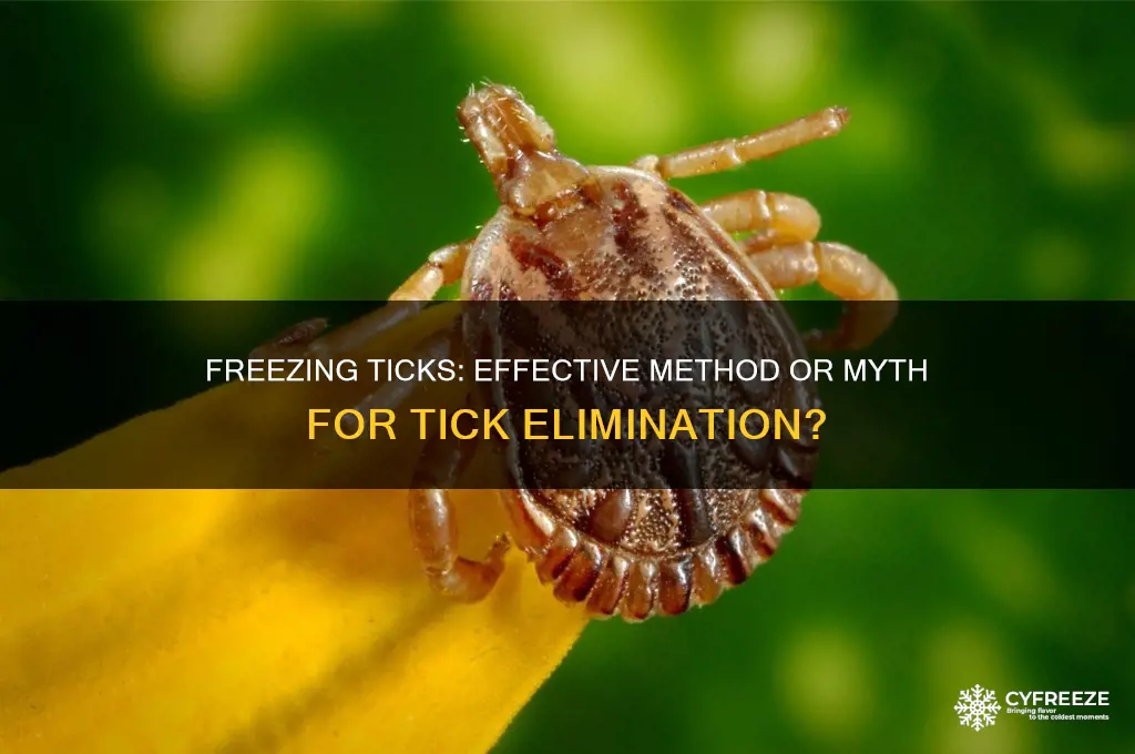 does it have to freeze to get rid of ticks