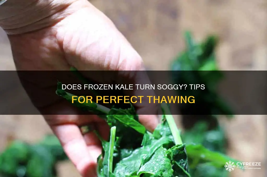 does kale get soggy coming out of freezer
