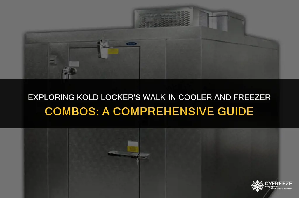 does kold locker make walk-in cooler and freezer combos