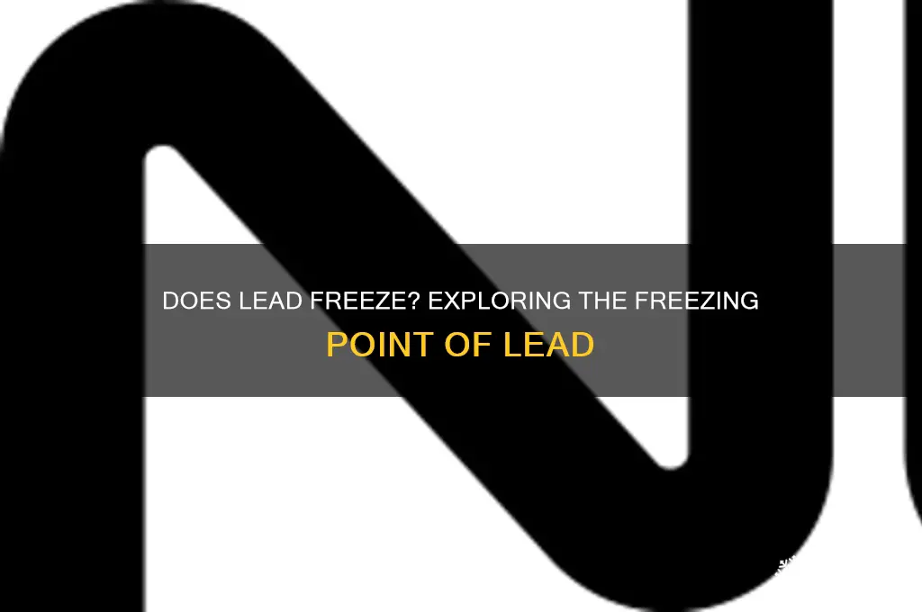 does lead have a freezing point
