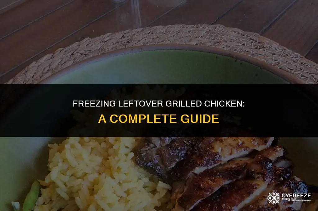 does leftover grilled chicken freeze okay