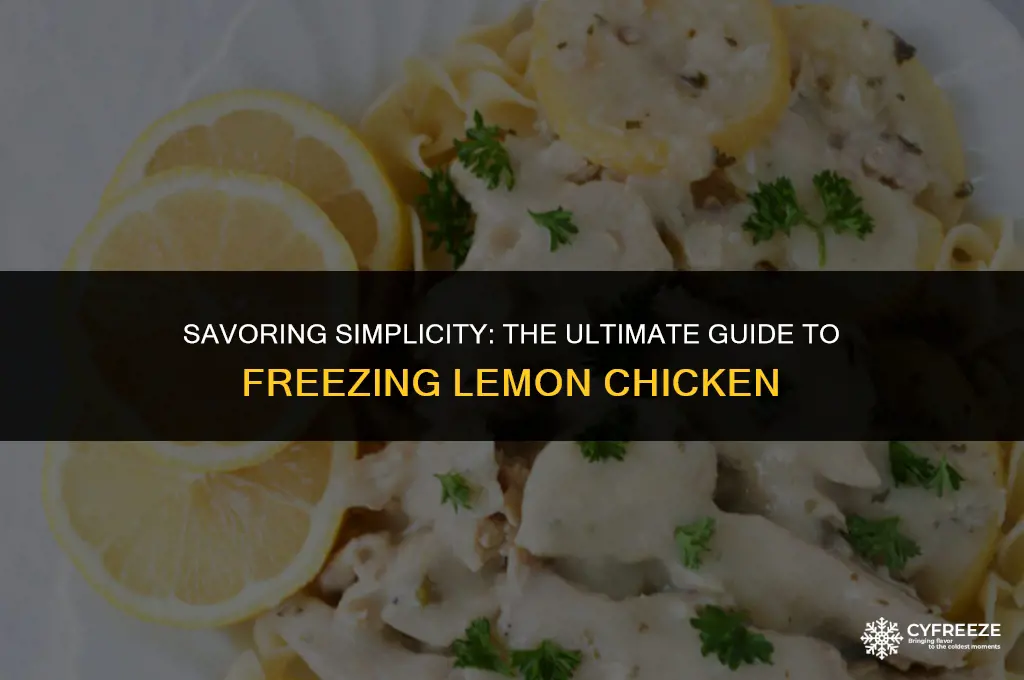 does lemon chicken freeze well