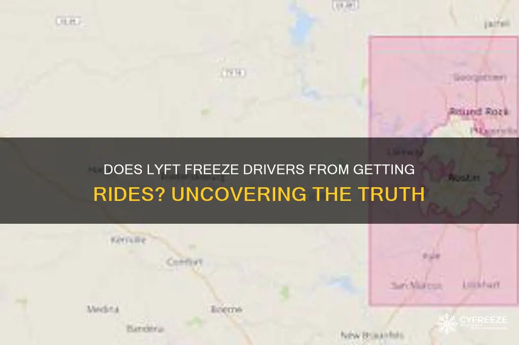 does lyft freeze drivers from getting rides