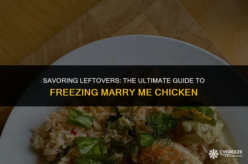 does marry me chicken freeze well