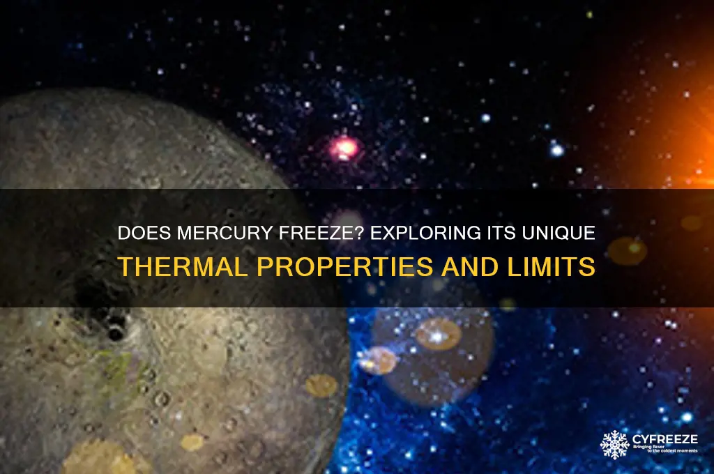 does mercury have freezing point