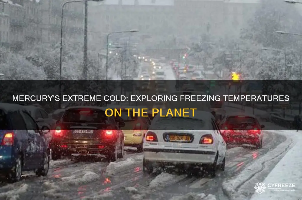 does mercury have freezing temperatures
