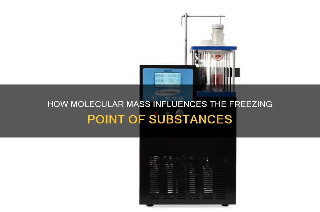 does molecular mass affect freezing point