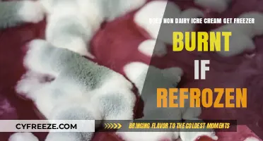 Can Refrozen Non-Dairy Ice Cream Suffer from Freezer Burn?