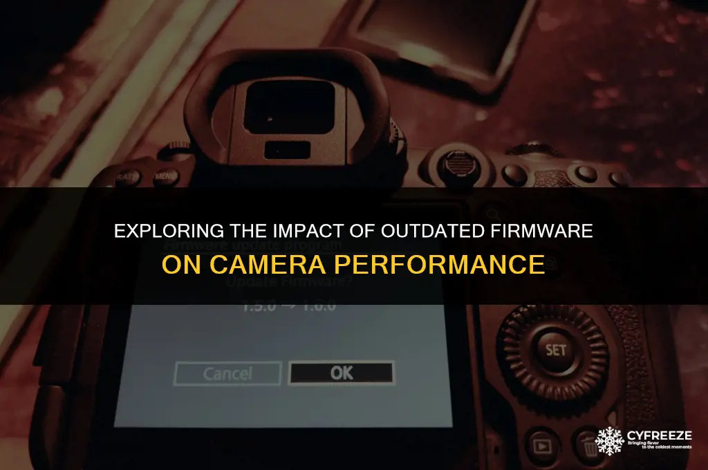 does old firmware make camera freeze