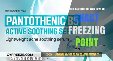 Pantothenic Acid's Freezing Point: Does It Have an Exact Value?