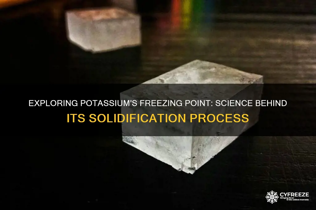 does potassium have a freezing point
