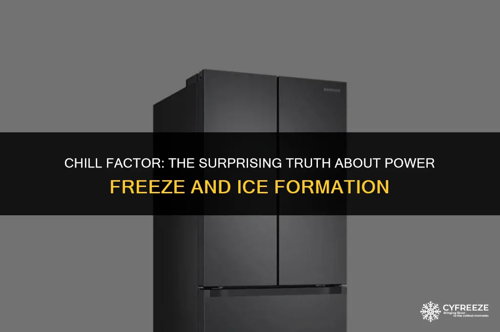 does power freeze make ice faster