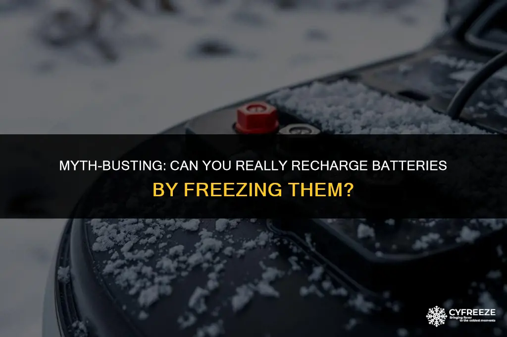 does putting batteries in freezer recharge them