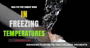 Can PVC Pipe Cement Bond Effectively in Freezing Temperatures?