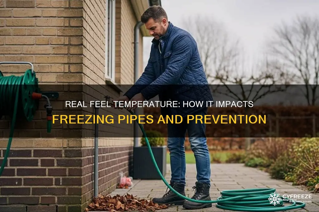 does real feel temperature affect freezing pipes