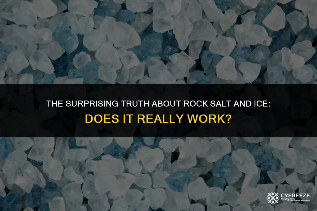 does rock salt freeze ice