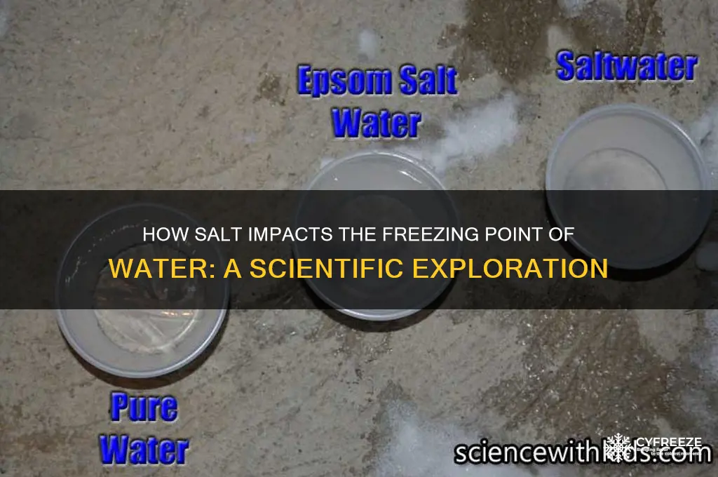 does salt affect the freezing point of element